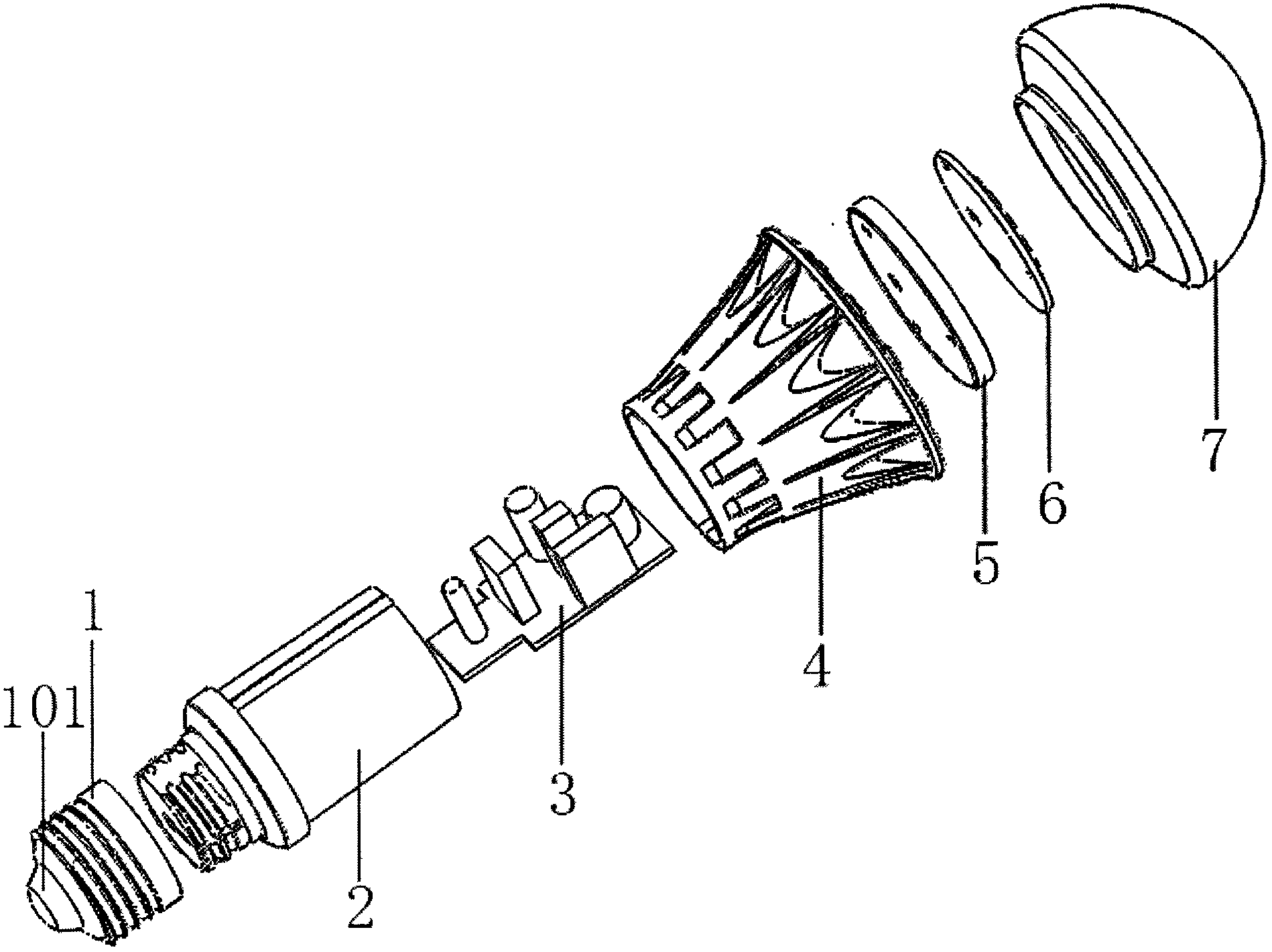 Light-emitting diode (LED) bulb lamp