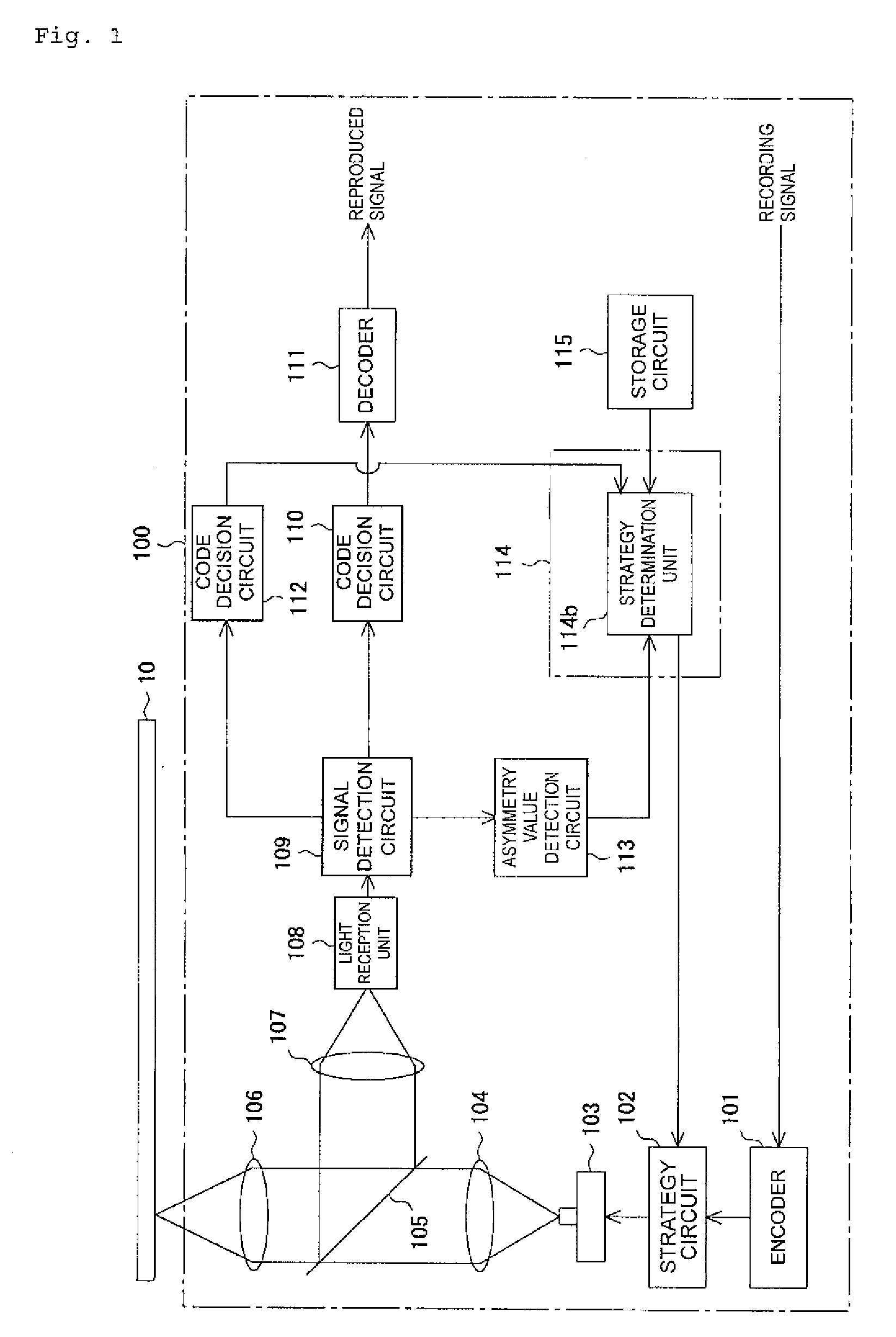 Optical information recording device, optical information recording method, and optical information recording medium