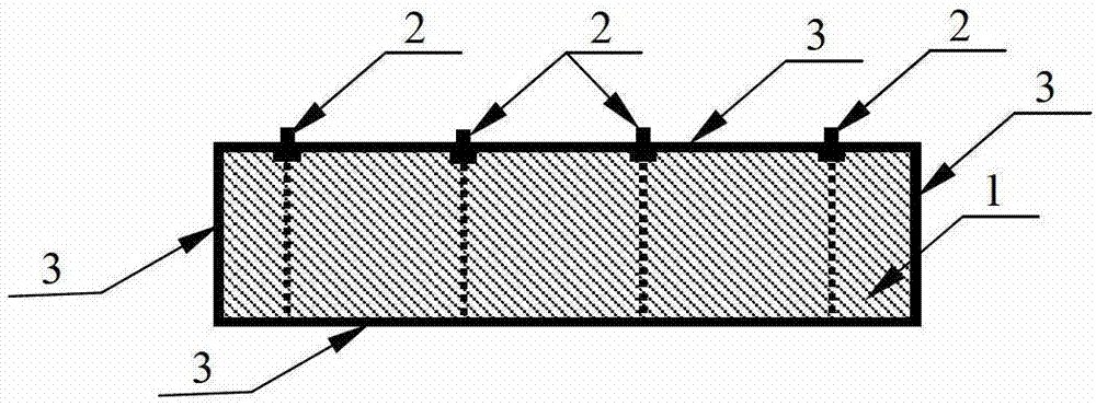 Carbon nanometer tube cement based composite material sensor encapsulating method