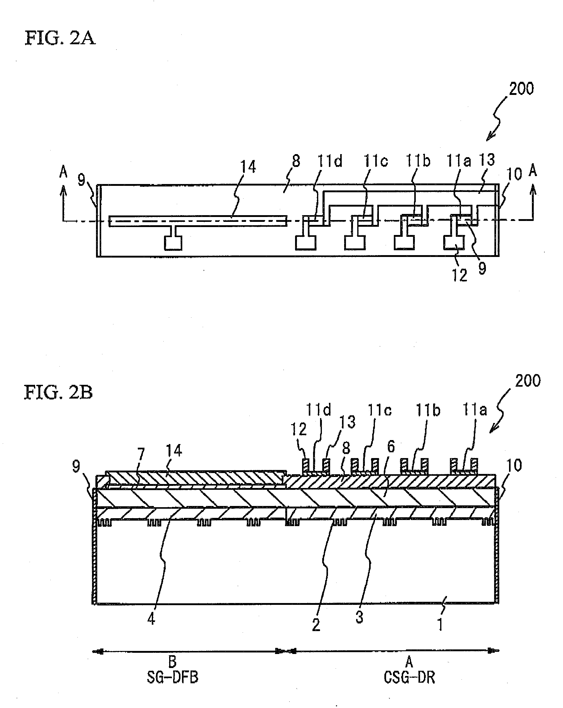 Optical semiconductor device and method of controlling the same