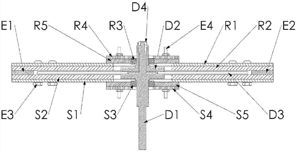 Multi-path absolute axis angle sensor