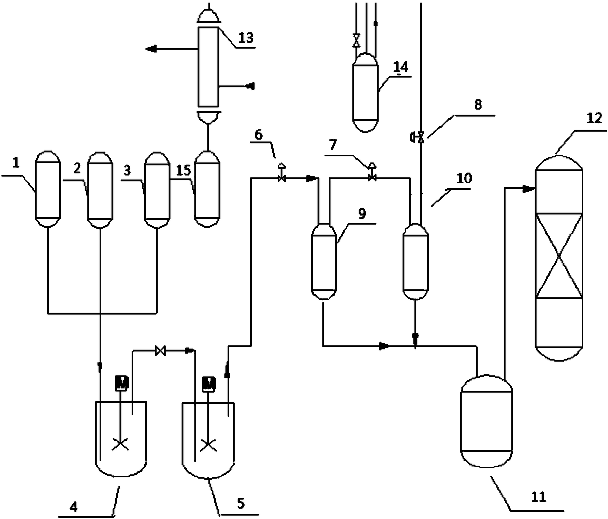 Device and method for continuously synthesizing sulfolene