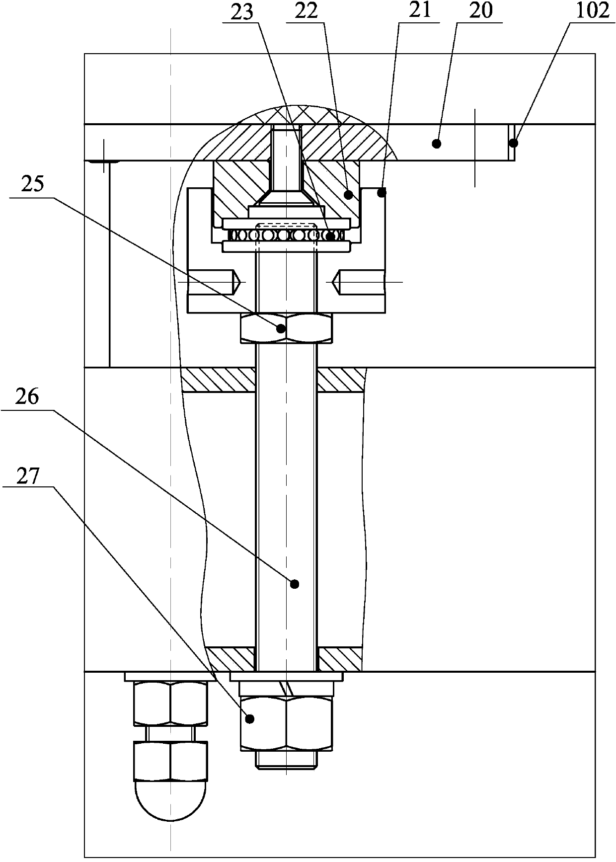 Multi-adjustable-support vibration isolation platform device for large-caliber crystal microdefect repairing device