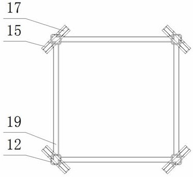 Fixing structure of tower crane standard sections