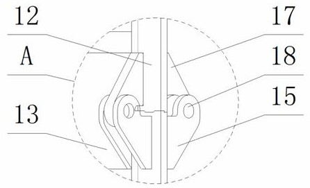 Fixing structure of tower crane standard sections