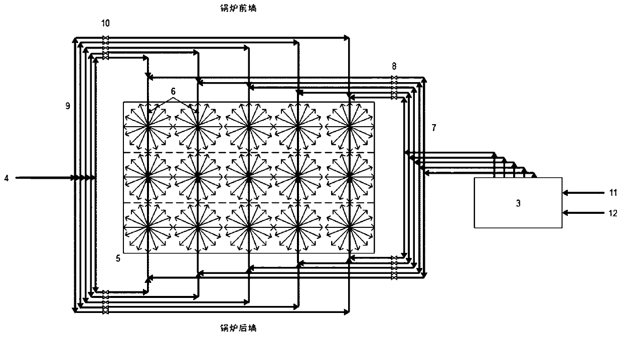 Circulating fluidized bed boiler and in-furnace SNCR denitration device and process