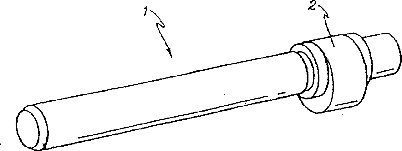 Eccentric rotation shaft and electric motor shaft mfg. method