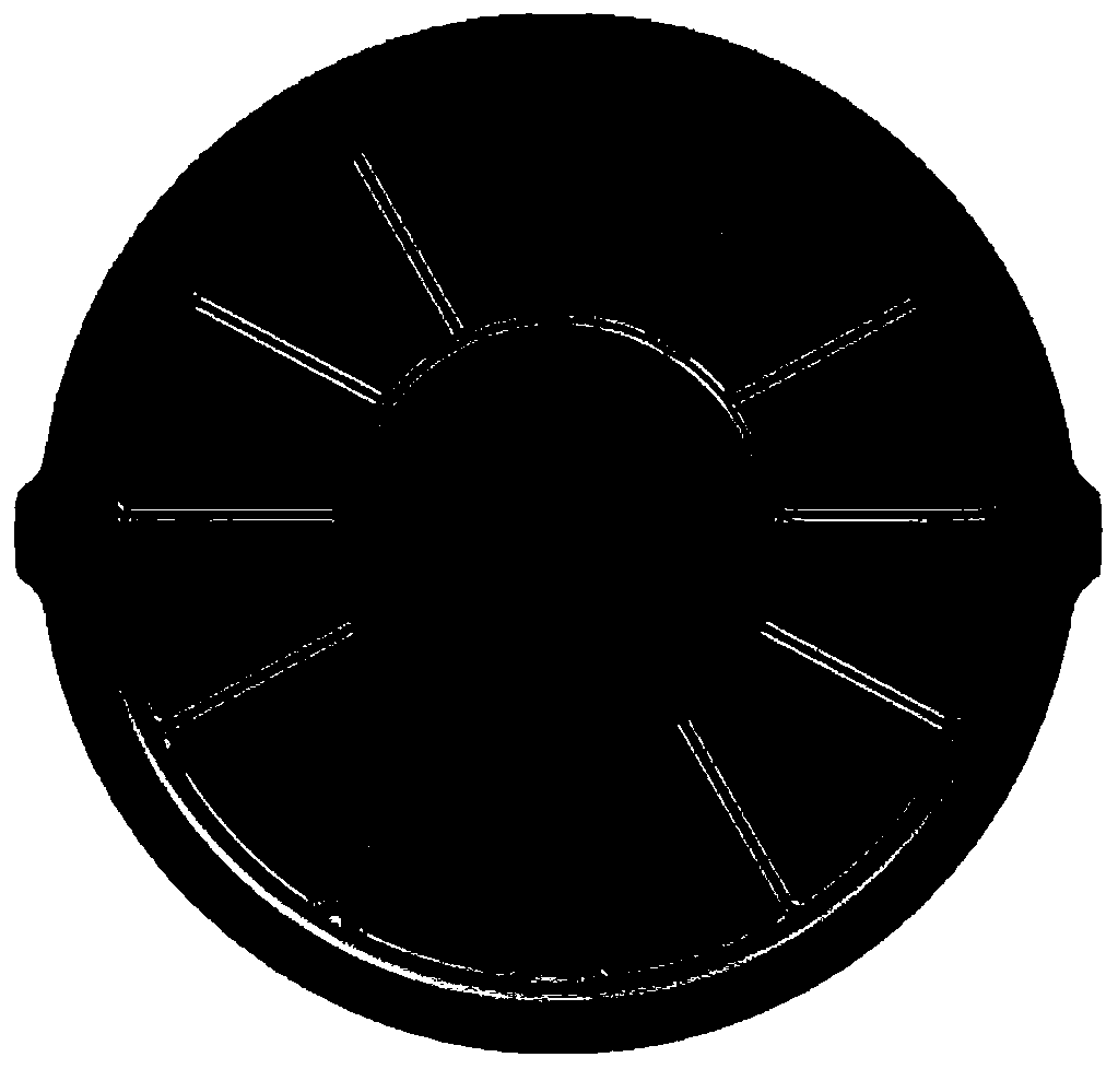 Isothermal die forging forming control method for radial rib shell forge piece