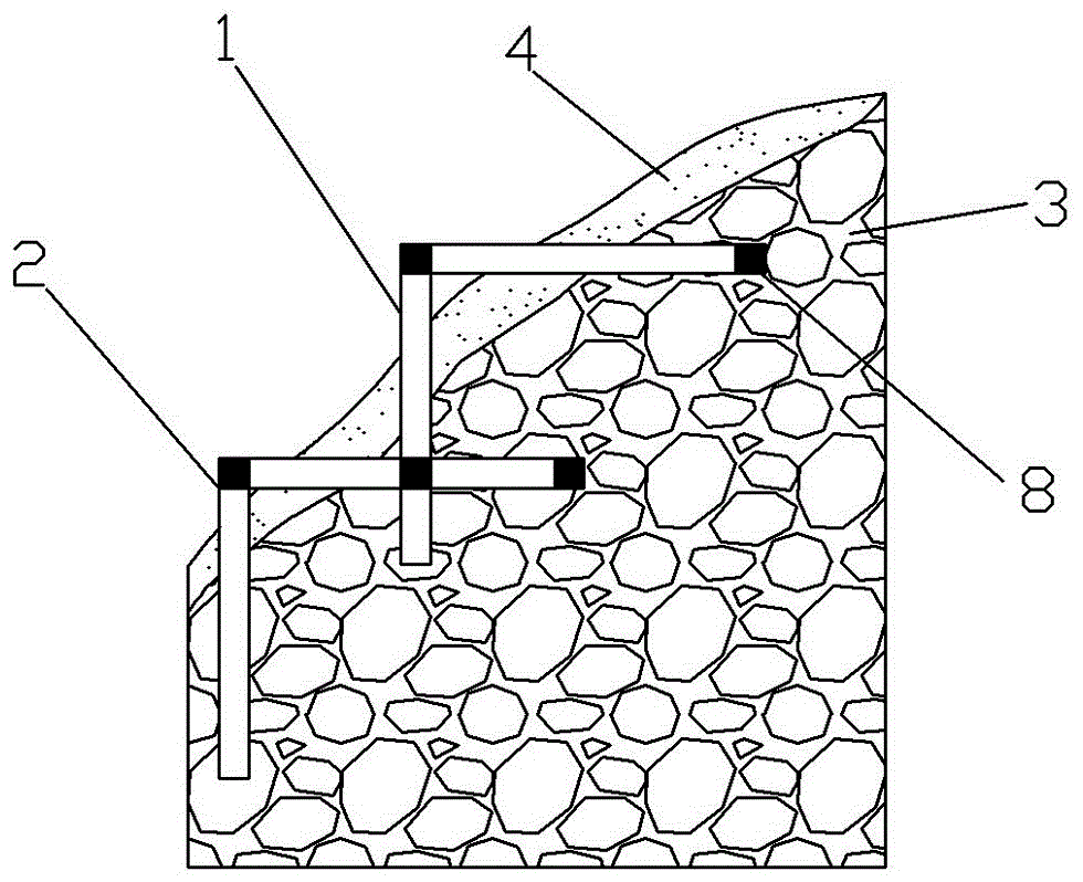 A combined ladder key structure and its construction method