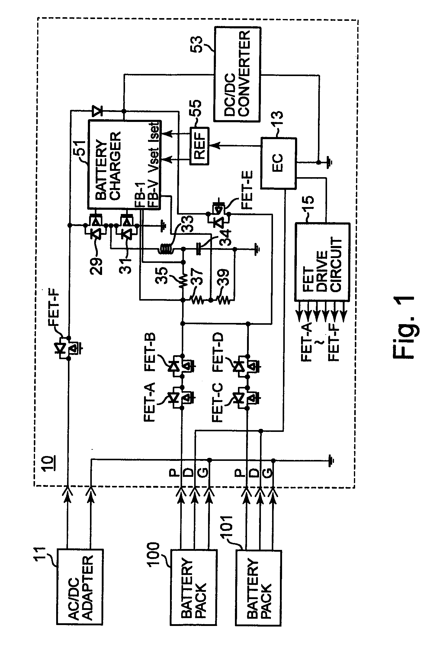 Surface temperature dependent battery cell charging system