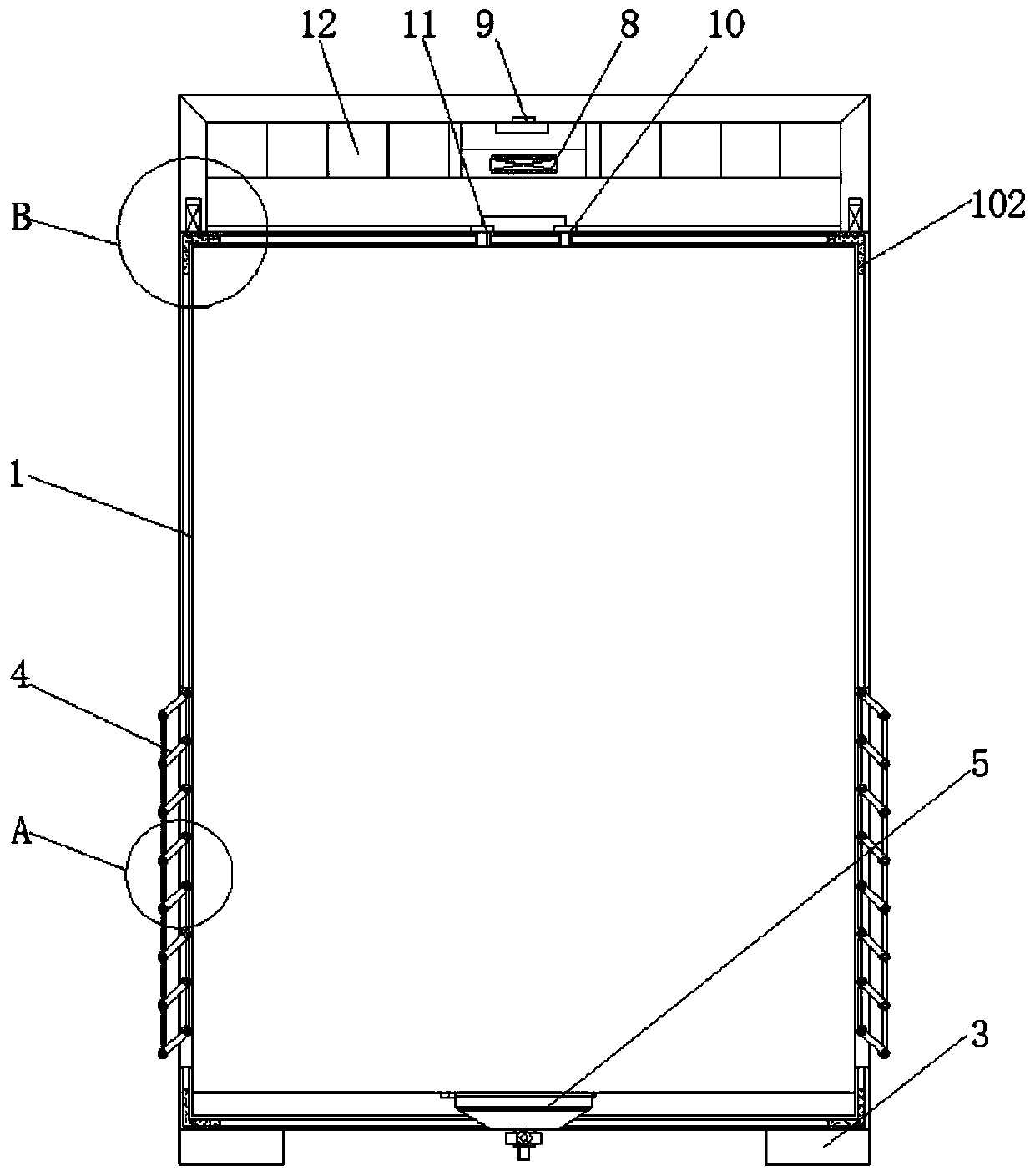 Remote alarm power distribution cabinet