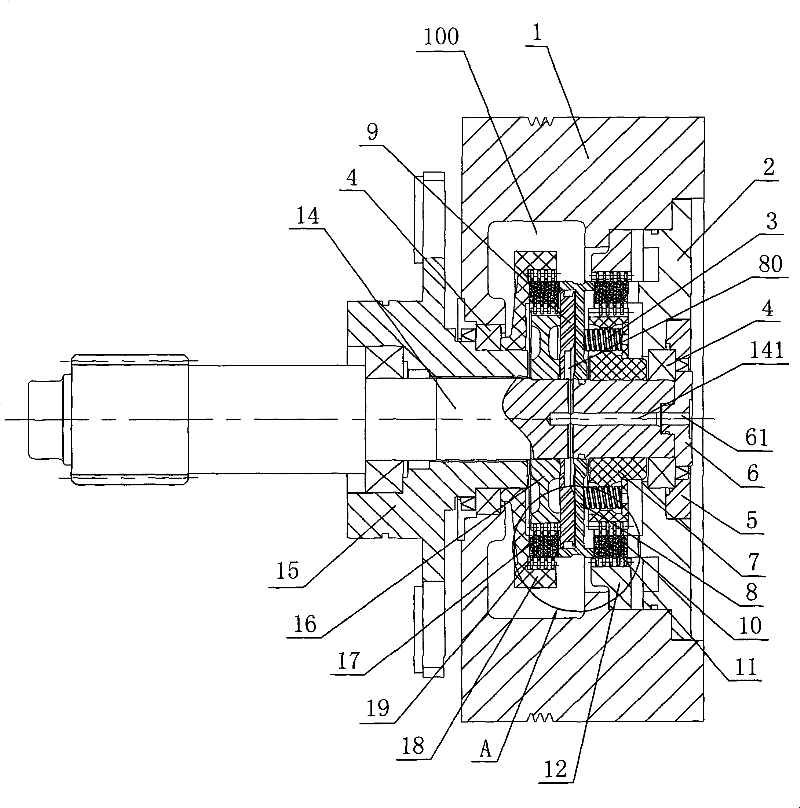 Clutch brake component of punch press