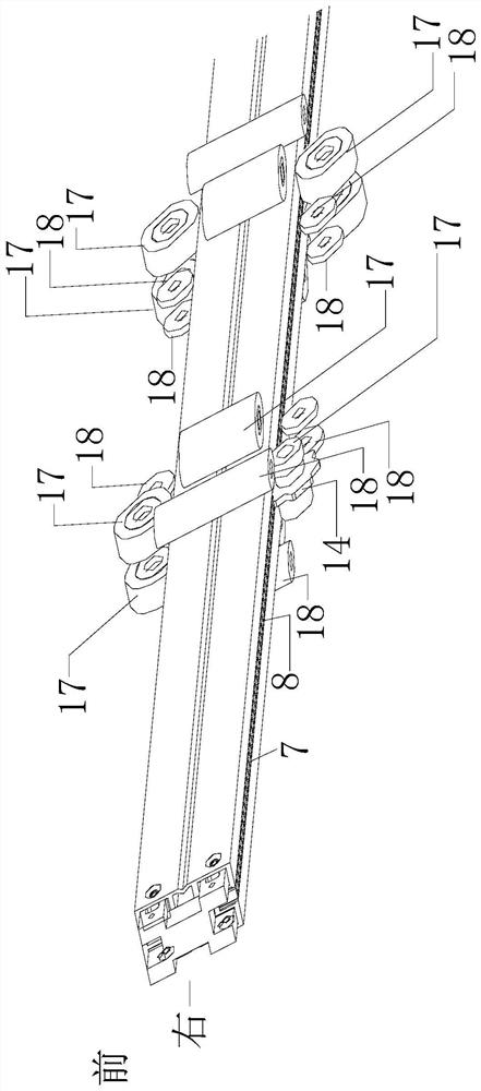 Suspension rail type server robot capable of ascending and descending to bypass beams and door frames