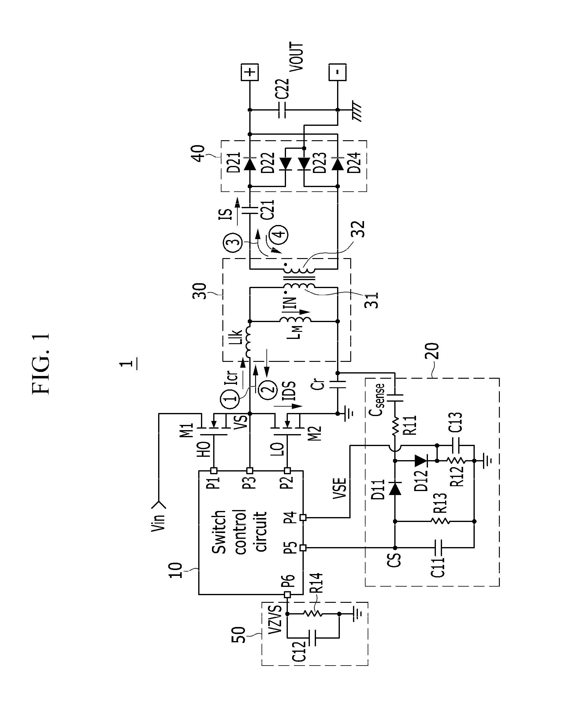 Switch control circuit, power supply device comprising the same and driving method of the power supply device