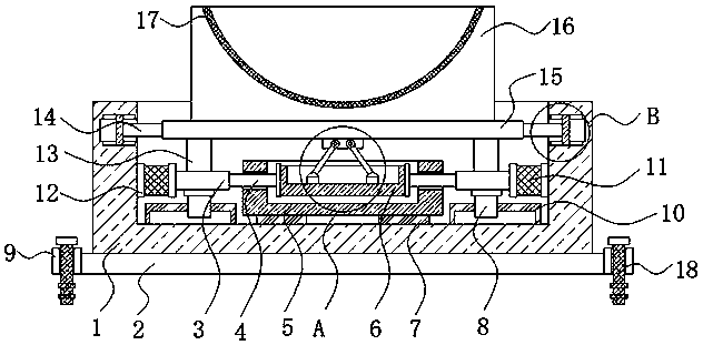 Petroleum pipe support capable of automatically adjusting horizontal stress of pipe