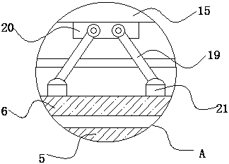 Petroleum pipe support capable of automatically adjusting horizontal stress of pipe