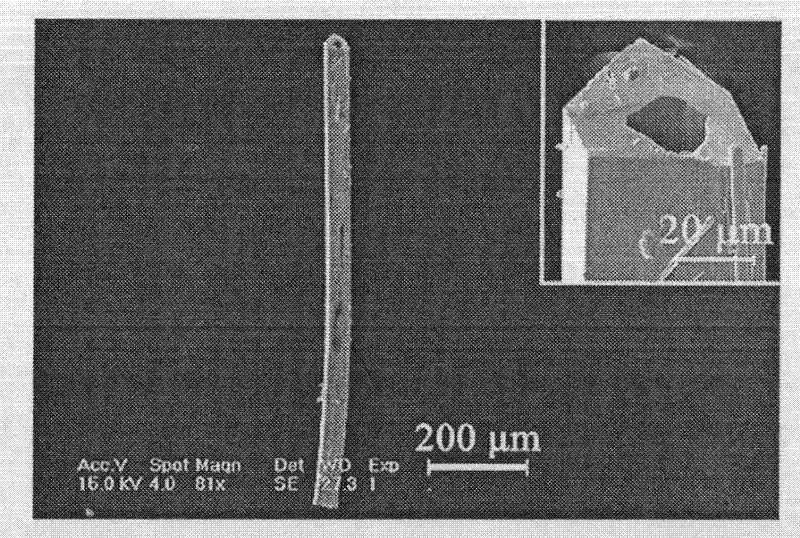 Preparation and application of molybdenum blue micro-tube based on Keggin type silicotungstate