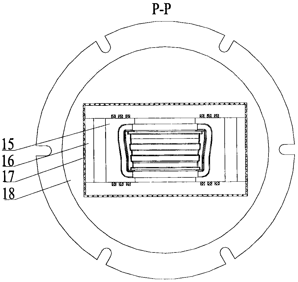 Isothermal forging die for complex aviation thin-walled part