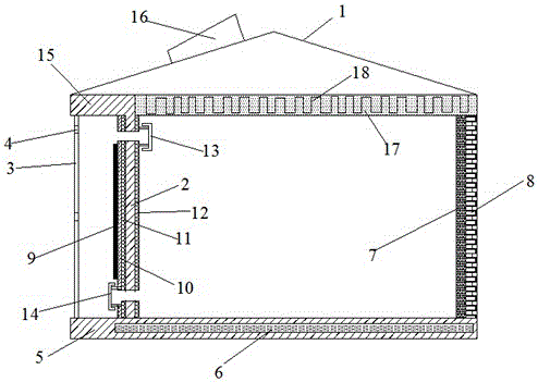 Solar heat accumulation type passive solar house