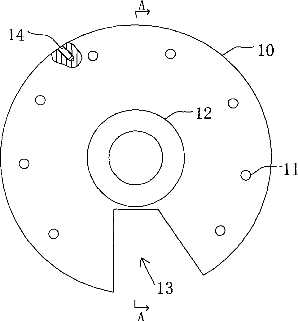 Revolving gear for spin-testing table for automobile gear box