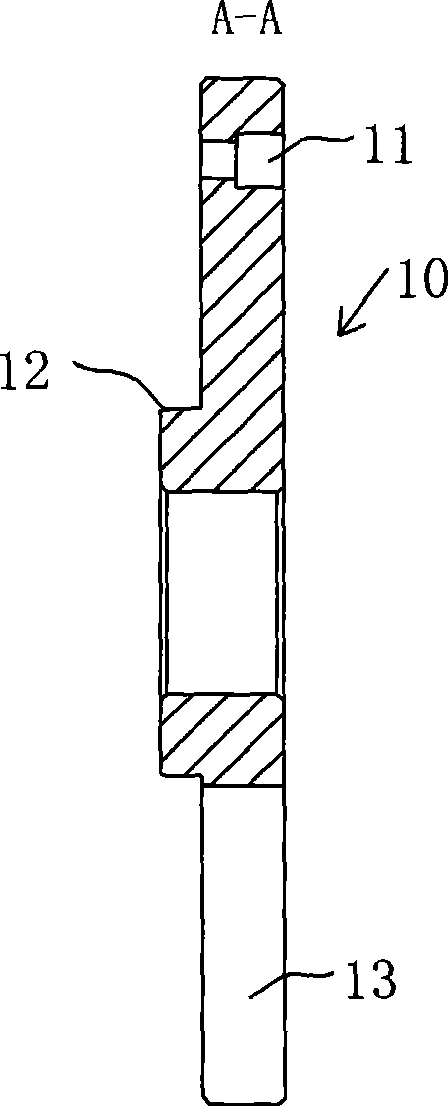 Revolving gear for spin-testing table for automobile gear box