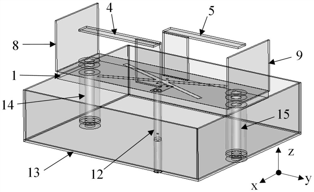 A Dual Frequency Line-Circular Polarization Directional Antenna