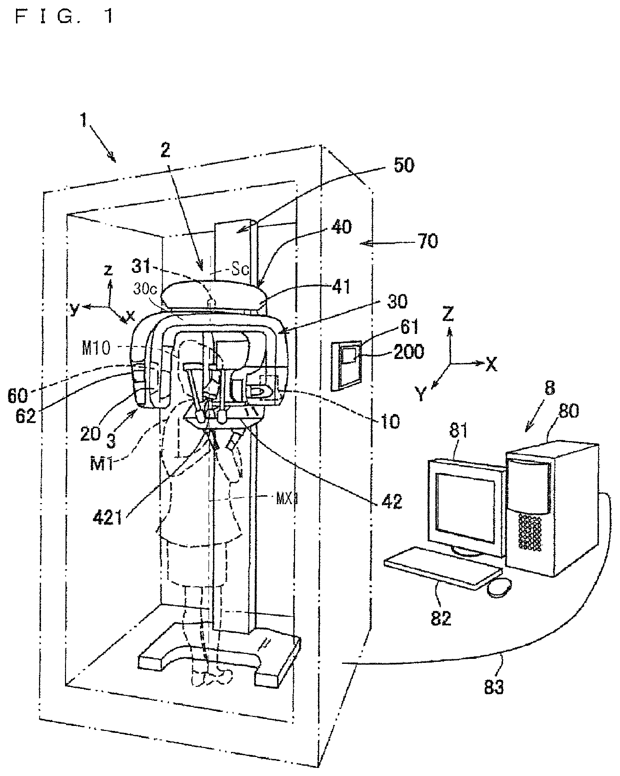 X-ray photography apparatus