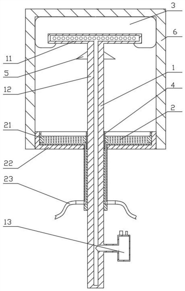 Device and method capable of achieving continuous and efficient cleaning of inner wall of furnace body