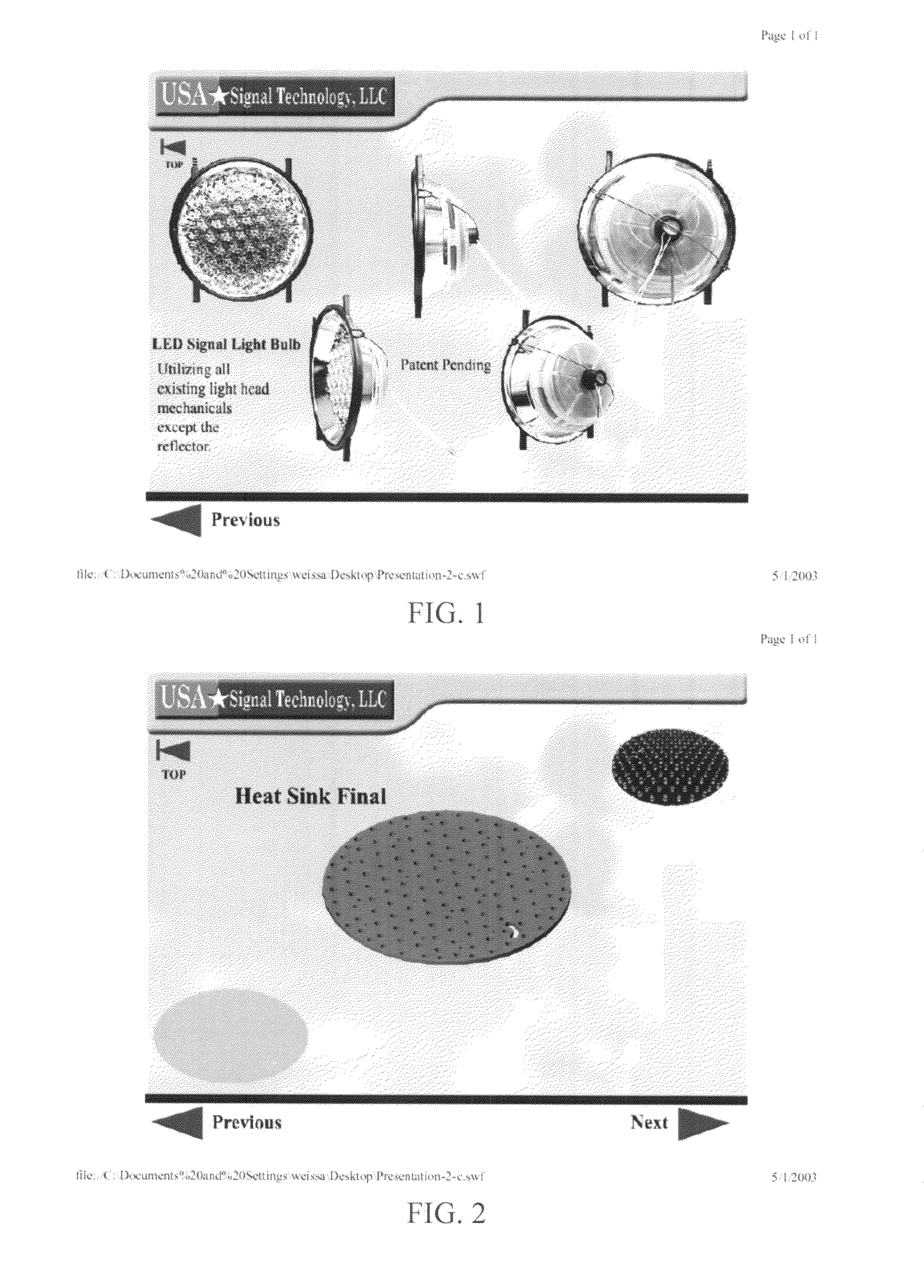 Light emitting diode traffic control device