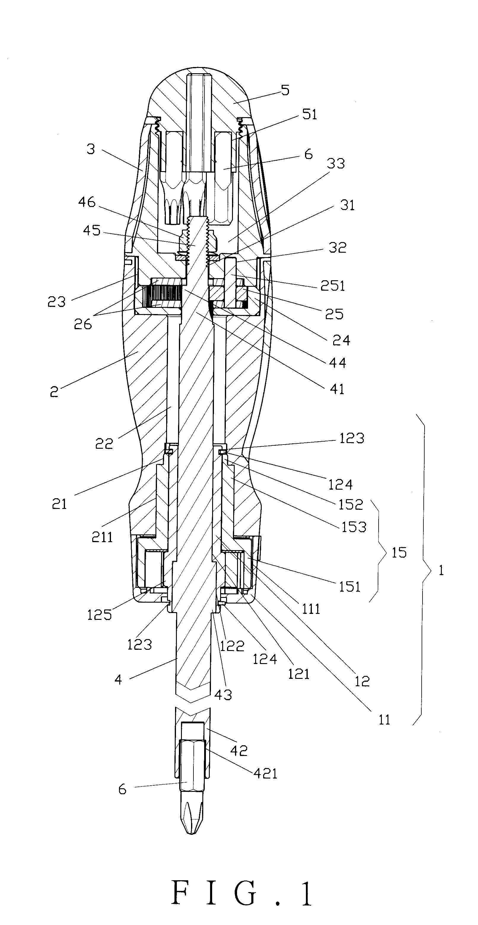 Ratchet screwdriver with an accelerating structure