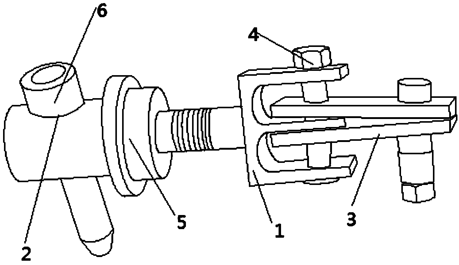 Foamed aluminum tension detection fixture