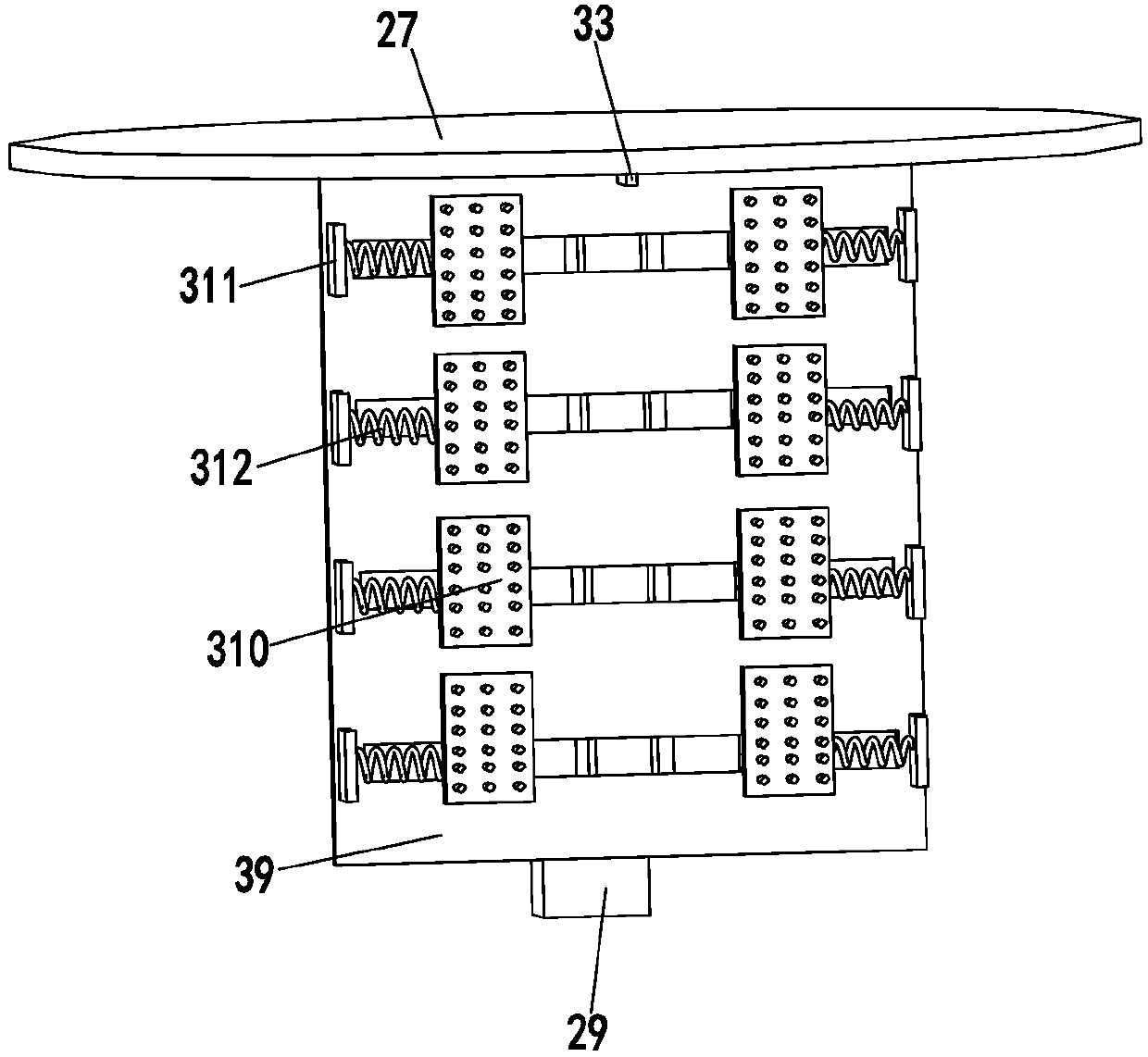 Architectural ornament equipment capable of automatically polishing and whitewashing arc-shaped wall space