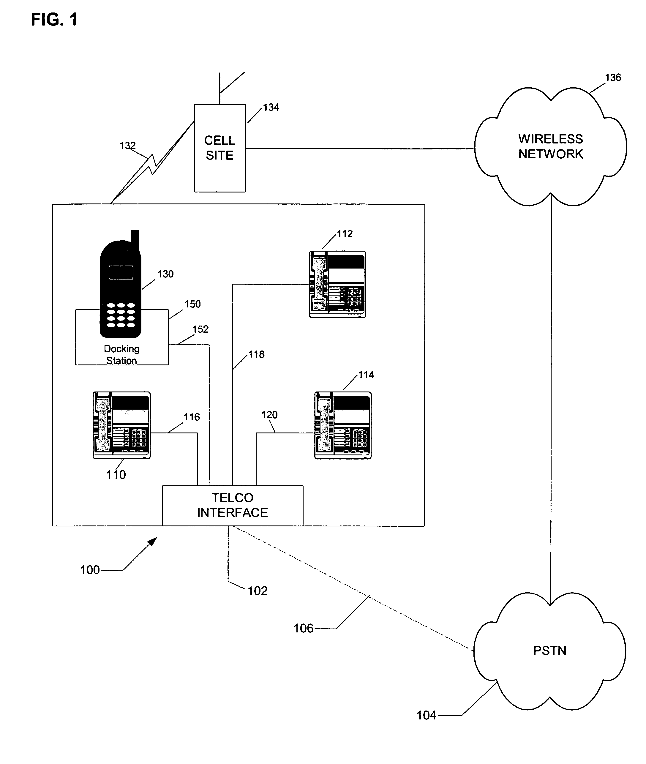 Telephone controller with intercom and paging functions and function for enabling landline telephones to send/receive calls via a mobile telephone