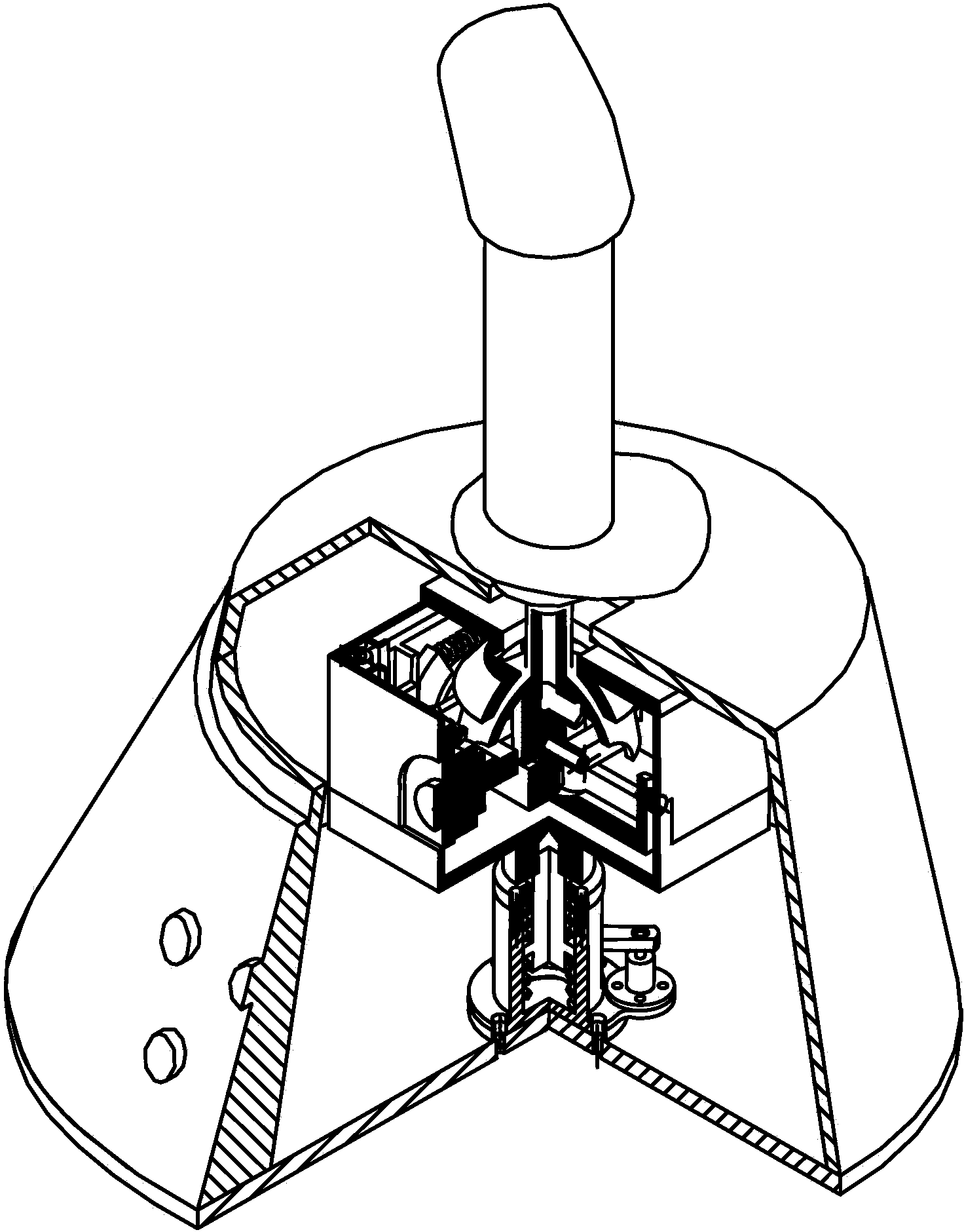 Control device of parallel sporty game motion platform and control method thereof