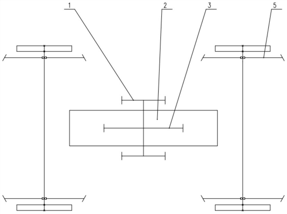 Rack rail braking non-power bogie and braking method thereof