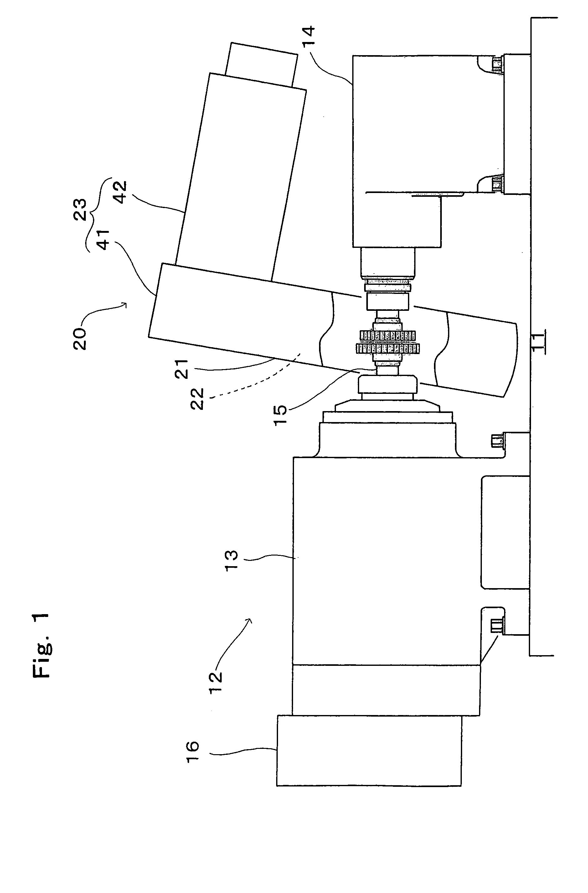 Finishing wheel holding mechanism for gear finishing apparatus