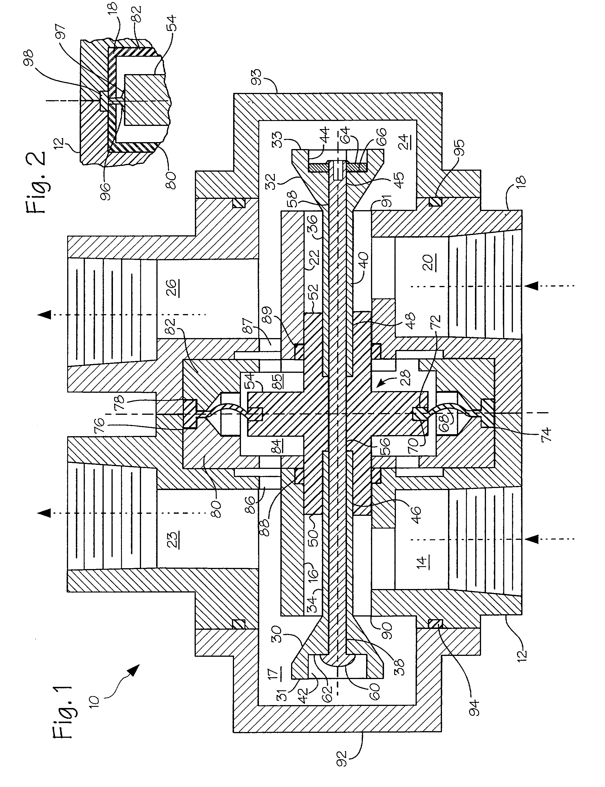 Pressure balancing valve