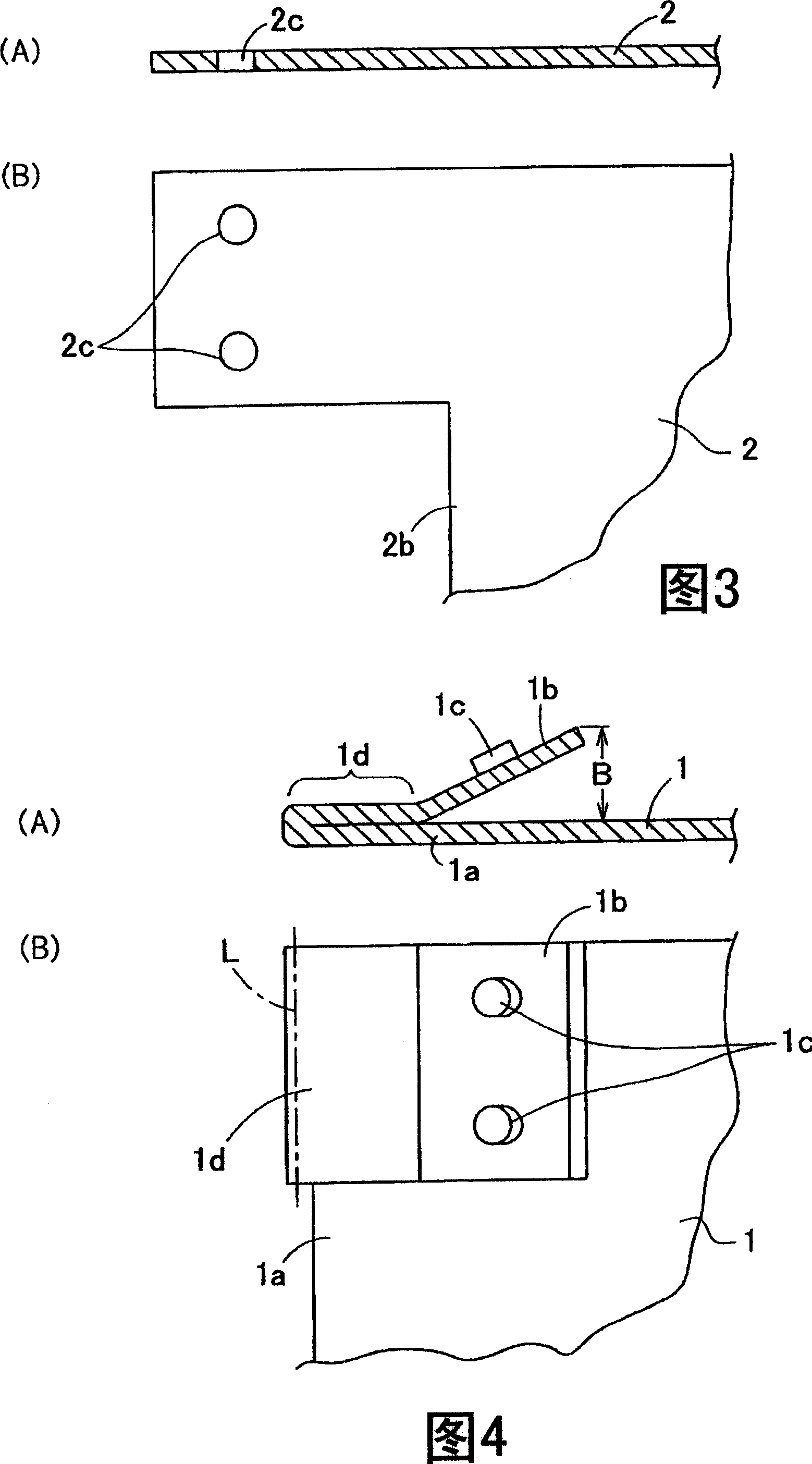 Panel bonding method and panel combination component