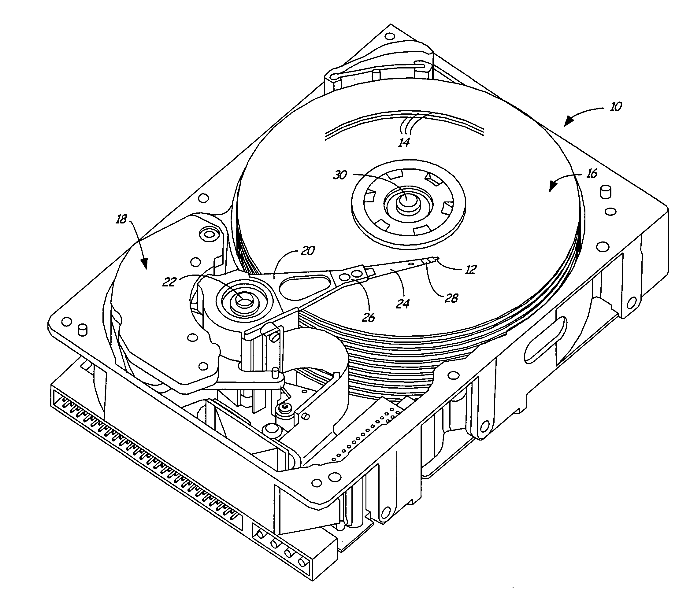 Integrated head for heat assisted magnetic recording