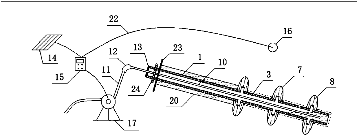 Vacuum drainage anchor rod and construction method thereof