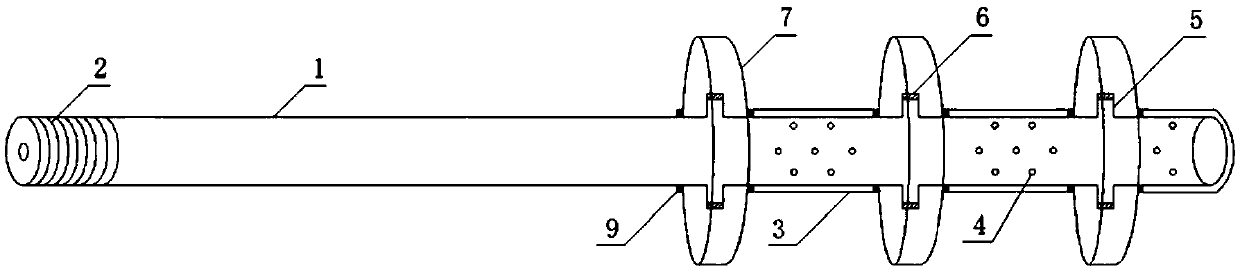 Vacuum drainage anchor rod and construction method thereof