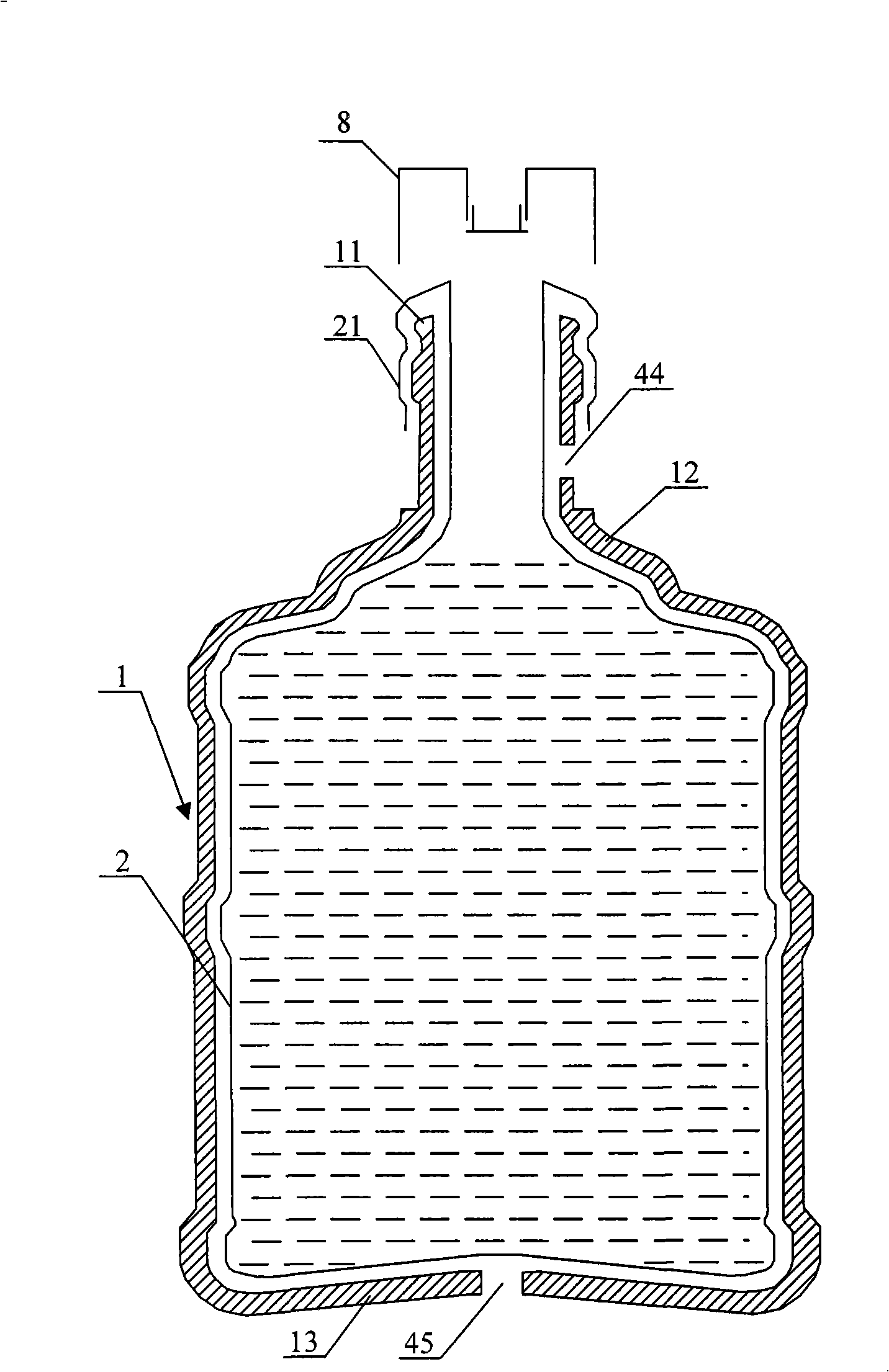 Combined barrelled water bucket