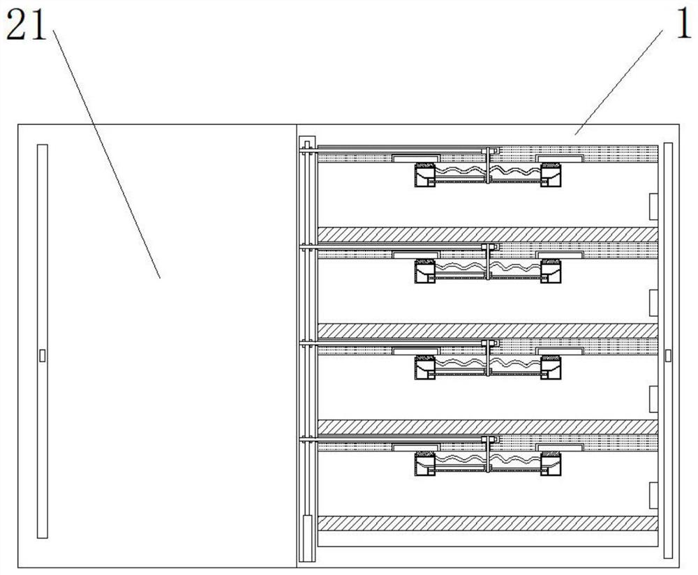 A household dining cabinet with the function of sterilizing and drying