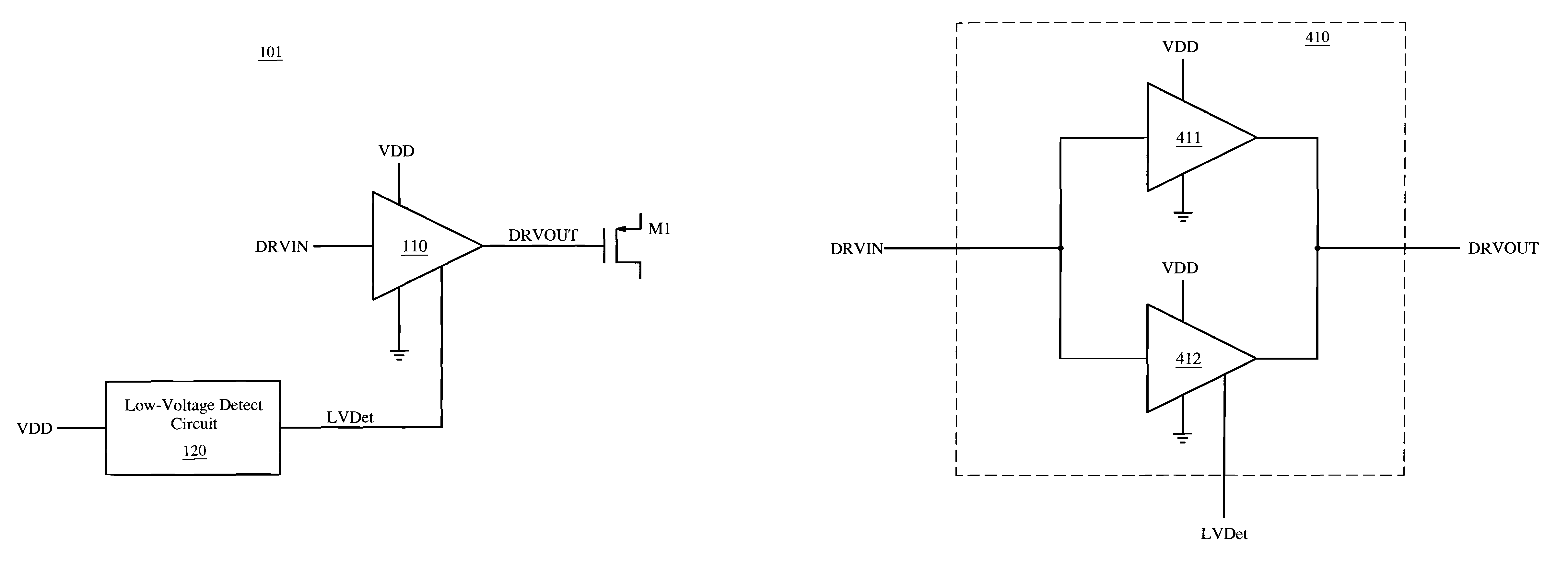 Apparatus and method for a driver with an adaptive drive strength for a class D amplifier