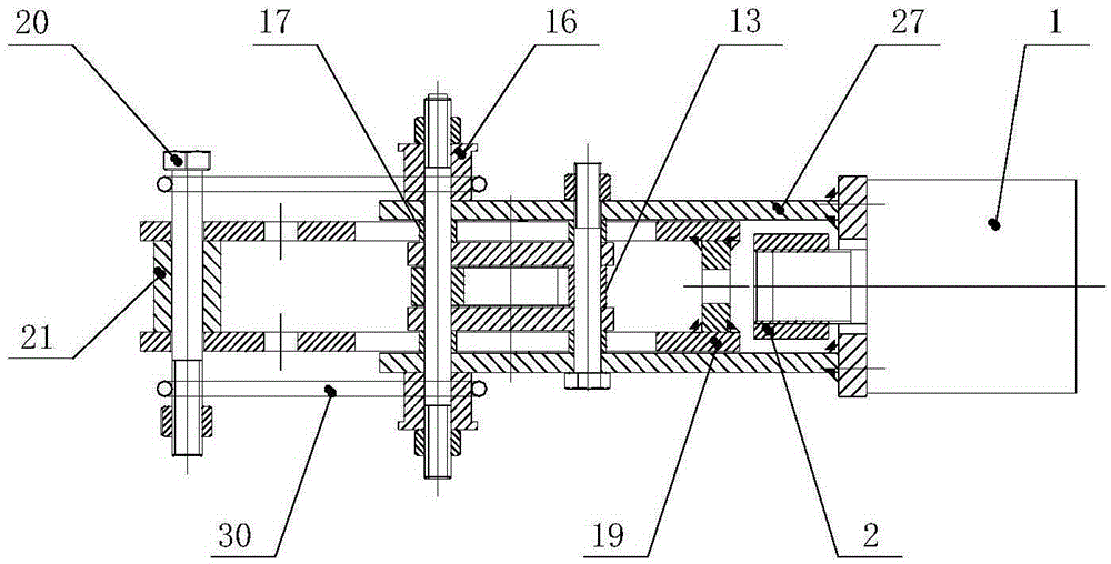 An automatic decoupling device for the anti-drop test of lifting scaffolding