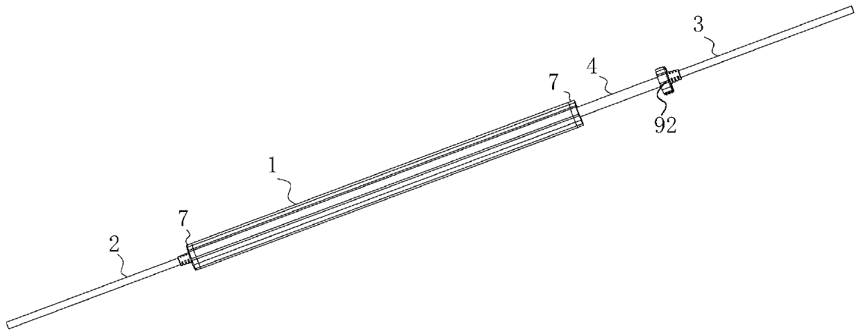 Telescopic electricity taking rail