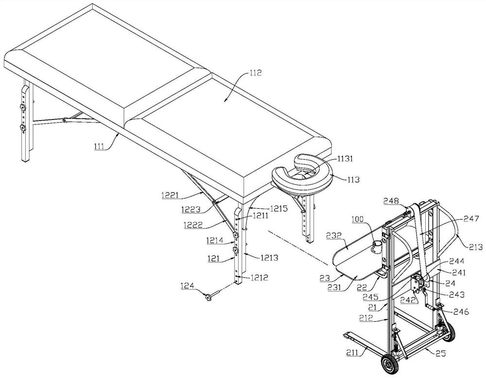 Patient lying table for ophthalmologic operation