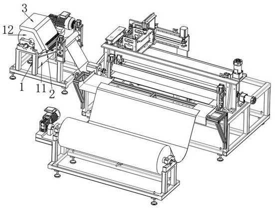 Cloth rolling device for the production of sweat-wicking blended fabrics