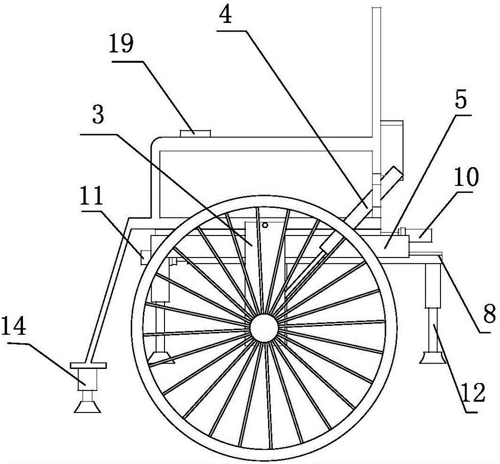 Wheelchair capable of climbing stairs and applicable to disabled students