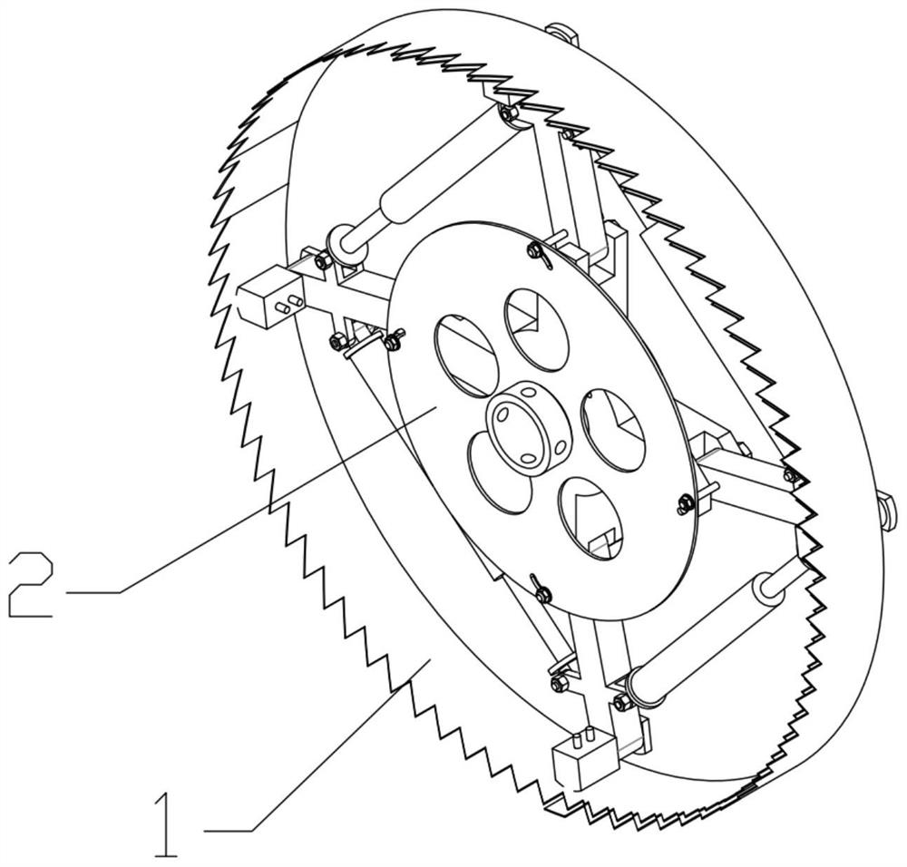 Annular saw blade mechanism and pipeline cleaning equipment